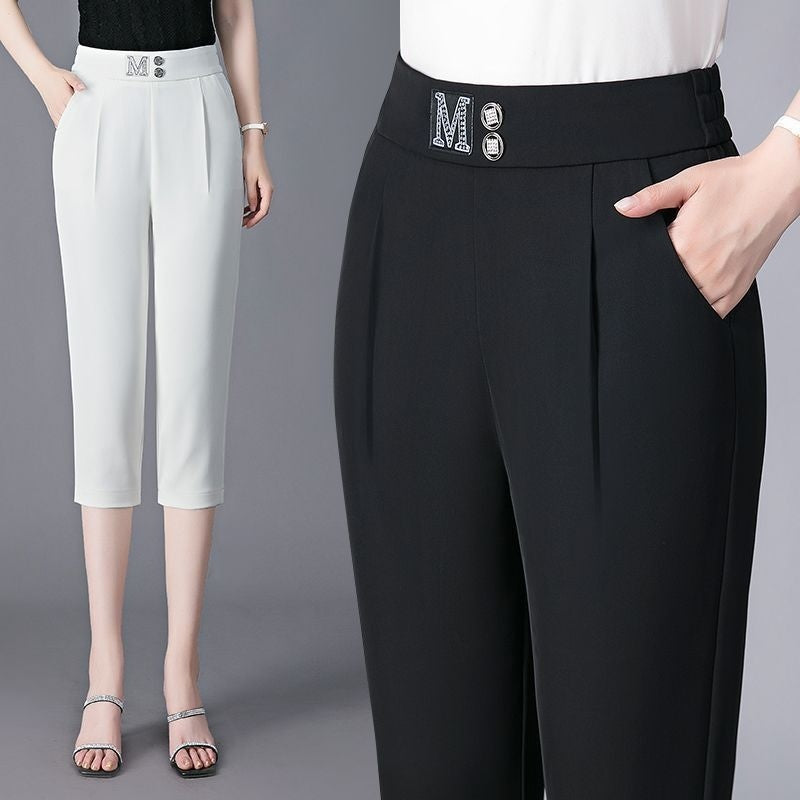 High Waist Thin Plus Size Casual Tappered Harem Pirate Shorts