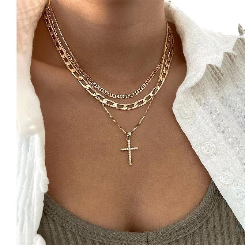 Pendant Necklace Niche Personality Layered Multi-strand