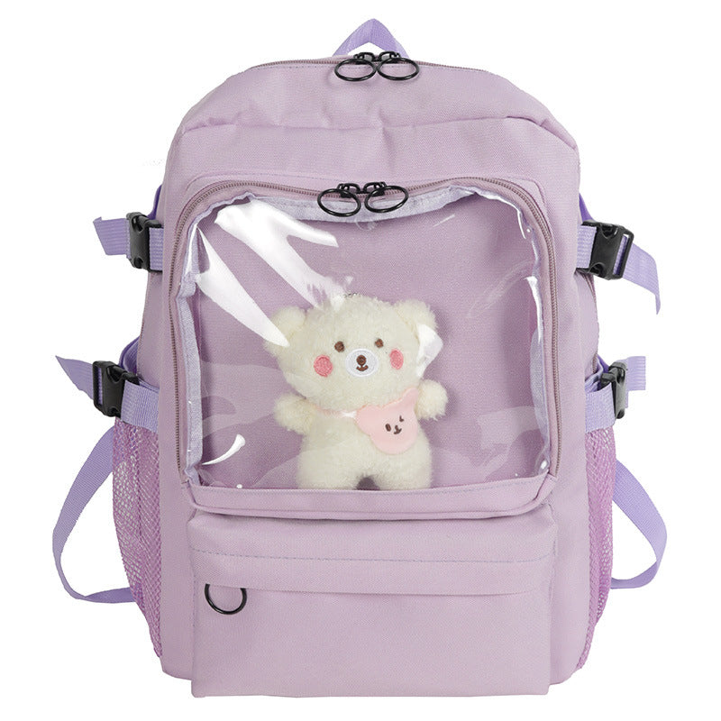 Japanese school backpack female student canvas bag
