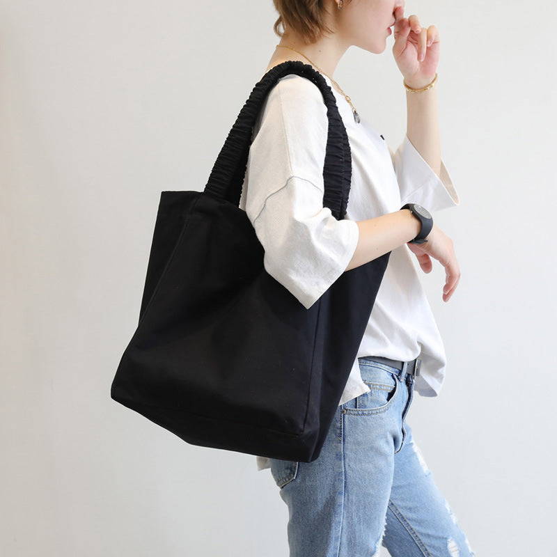 Women's One Shoulder Canvas Portable Shopping Bag