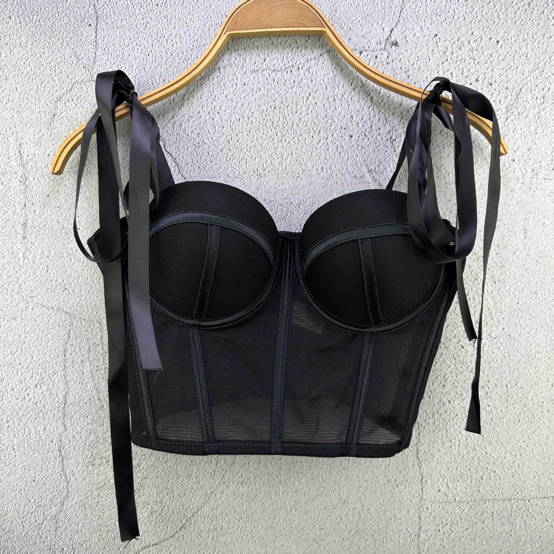 French Ribbon Bra Fishbone Camisole