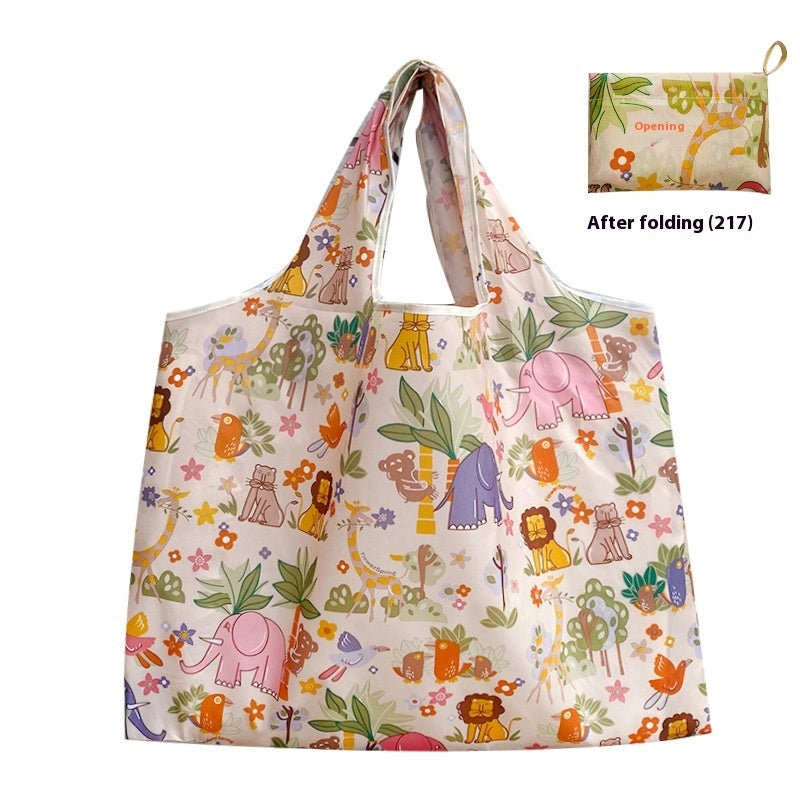 Fashion Oxford Cloth Reusable Folding Bag