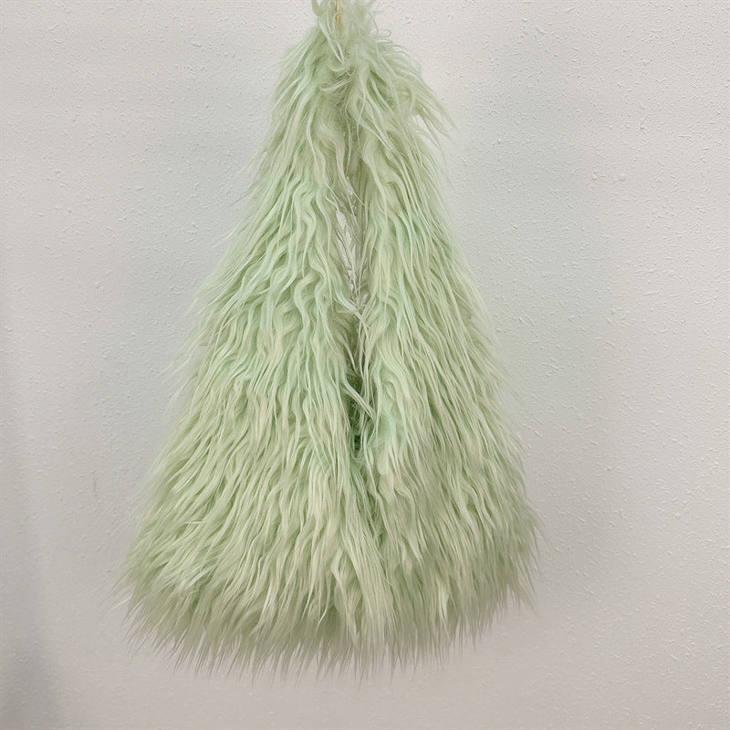 New Large Capacity Totes  Fur Plush Bag