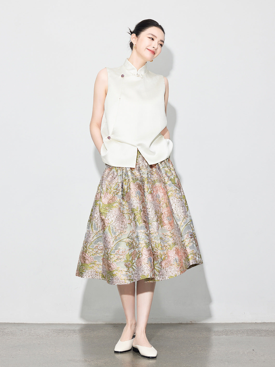 Women's Vintage Jacquard Embroidered Skirt