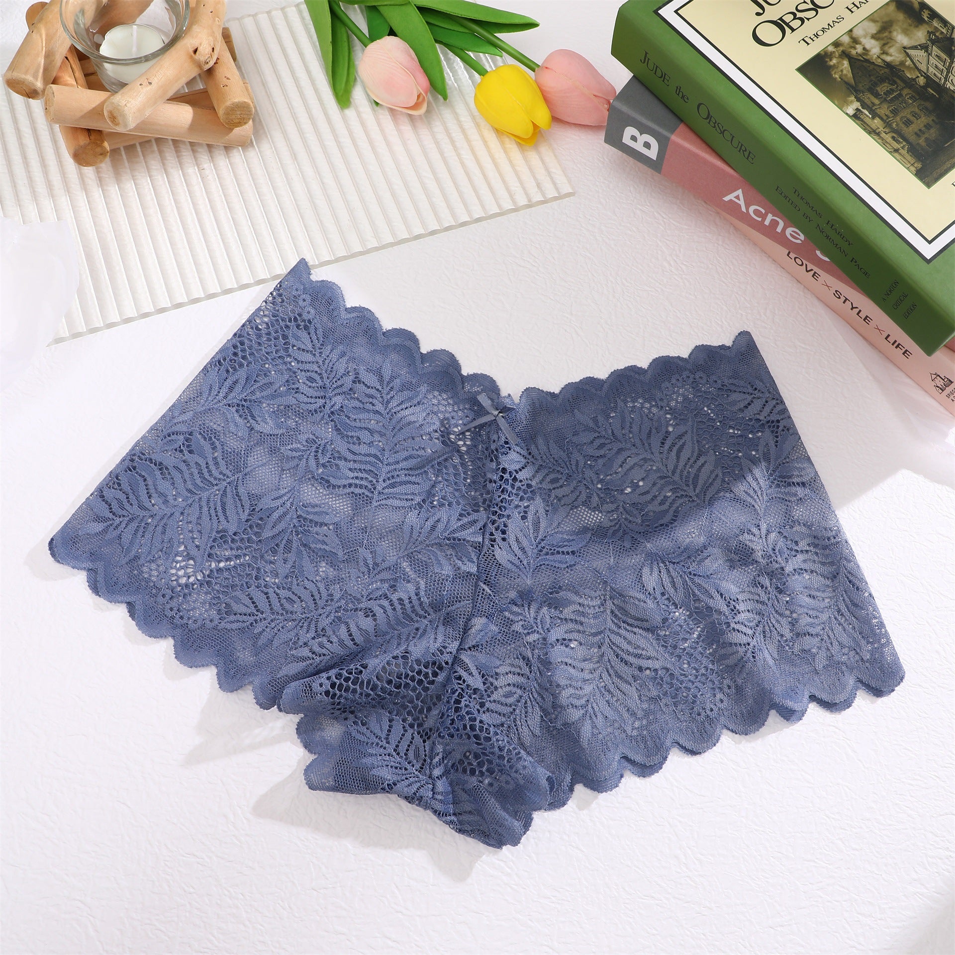 Women's Lace Sexy Semi-transparent Seamless Soft Boxer Briefs