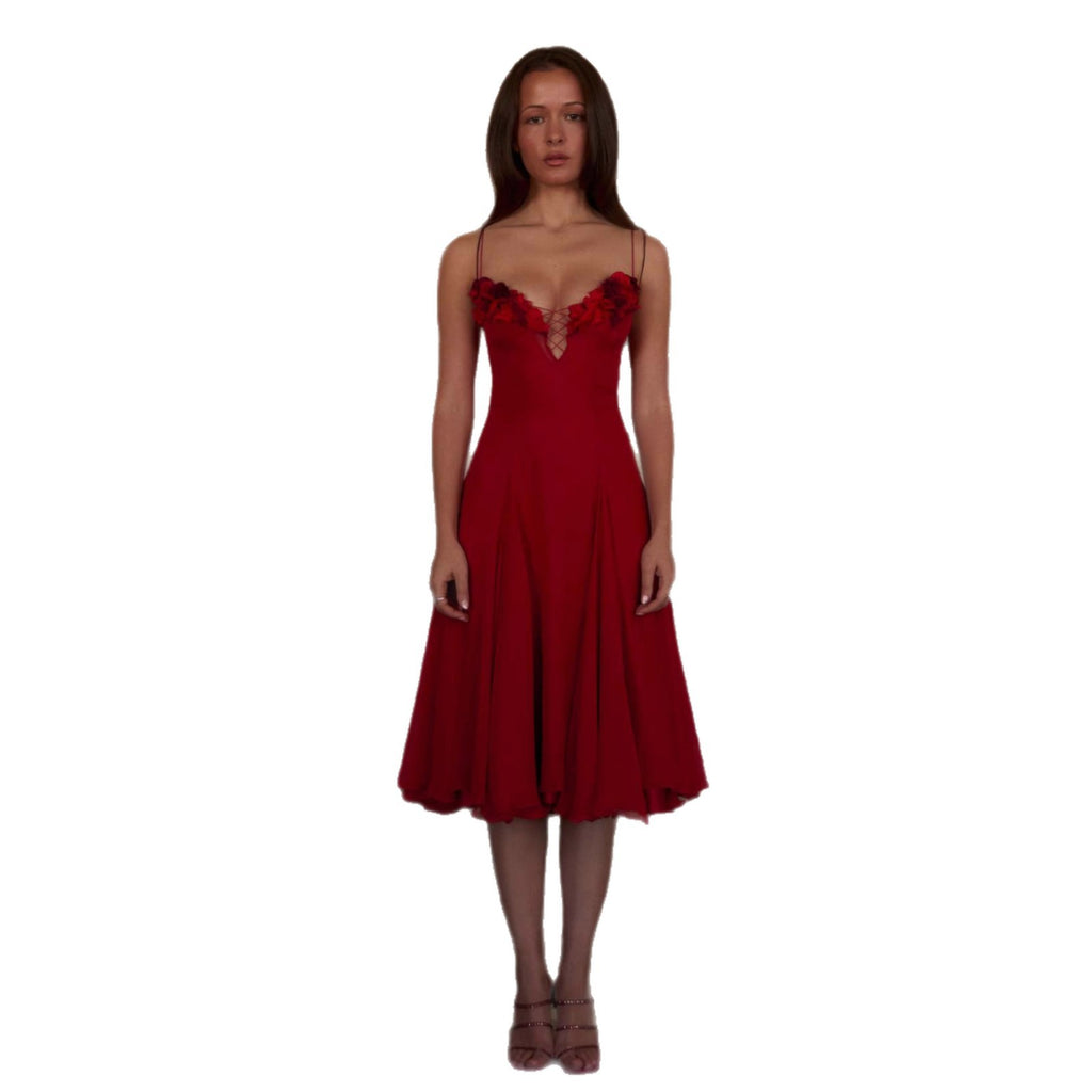 Women's Solid Color Loose And Versatile Camisole Dress