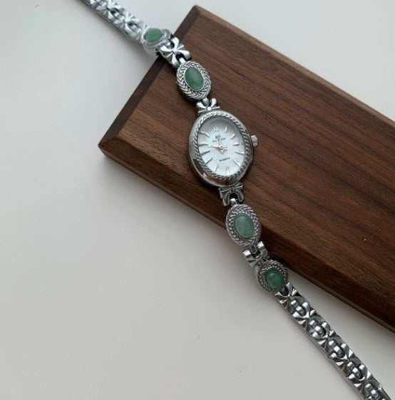 Green Jade Exquisite Niche Fashion Ladies Quartz Watch