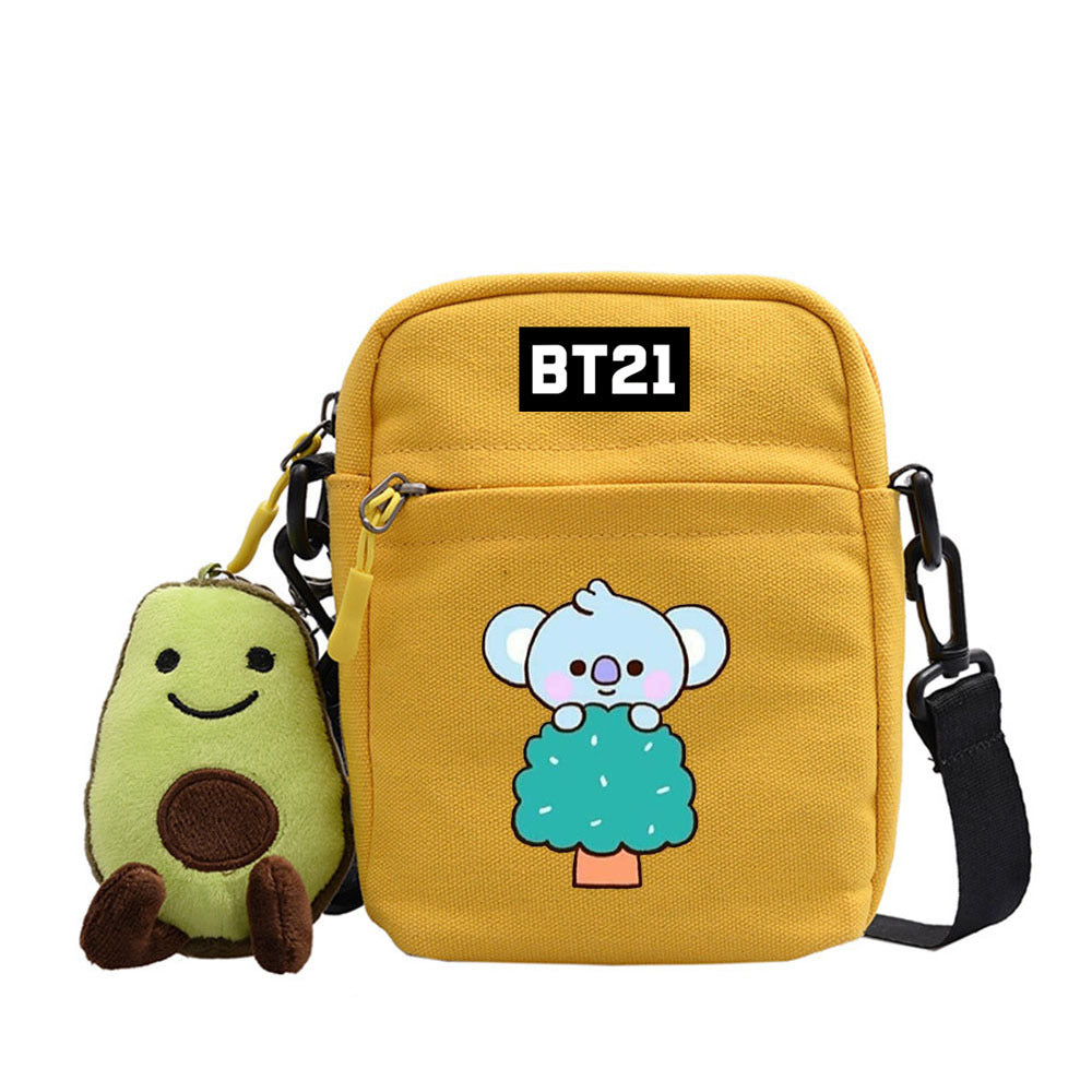 Cartoon Cute Canvas Messenger Bag