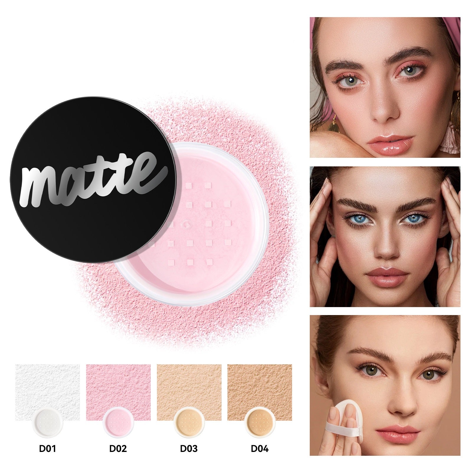 Light Fog Concealer Powder Delicate Waterproof Sweat-proof Long Lasting Oil