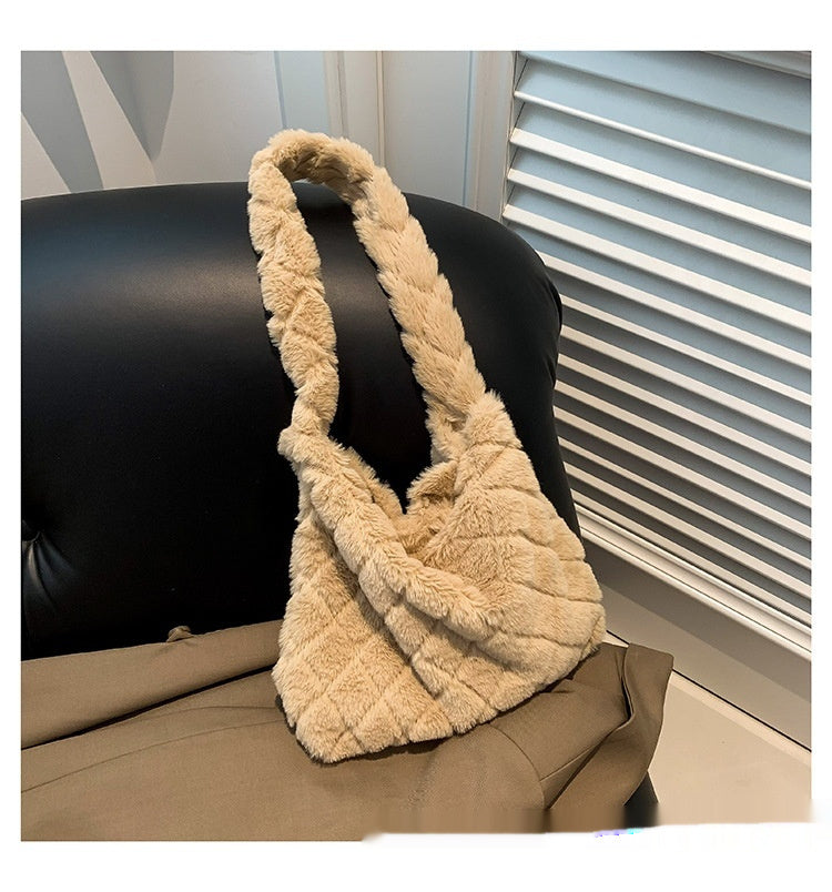 Love Fashion Casual Fluffy Shoulder Bag