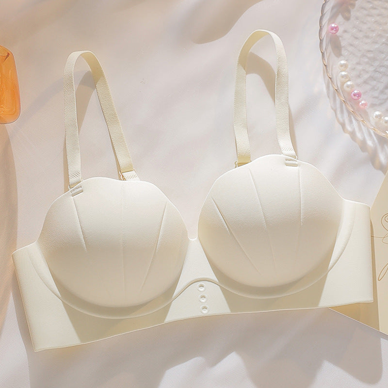 Glossy Shell Palm Cup Seamless Underwear For Women