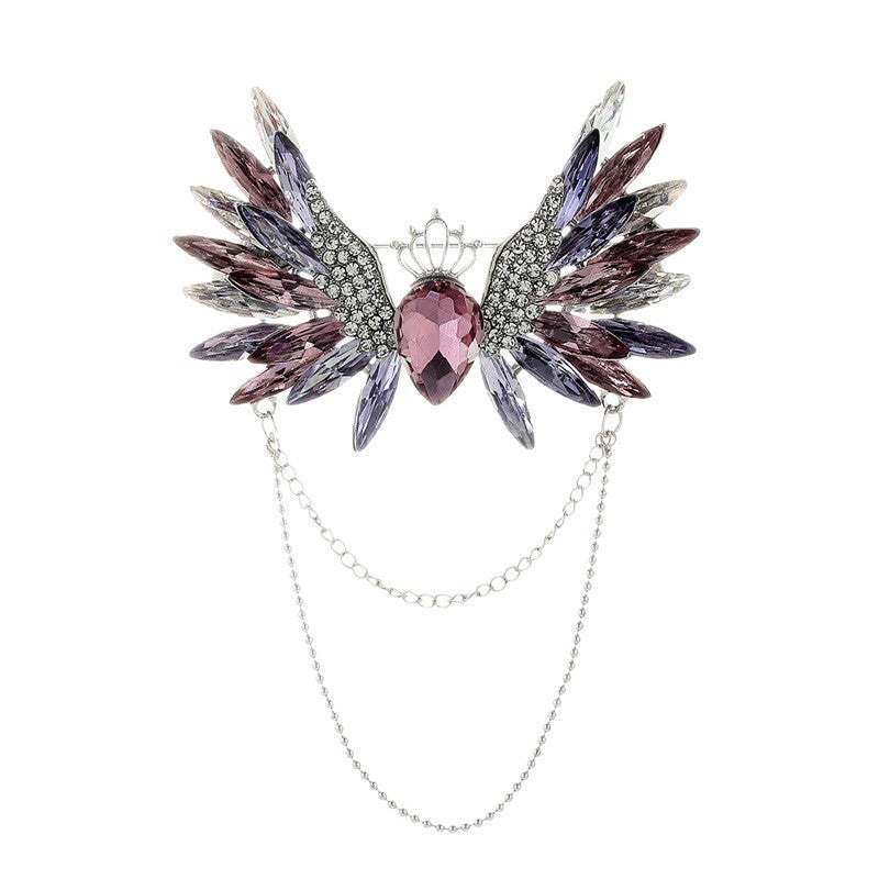 Flower Brooch Women Crystal Diamond Brooch Clothing Accessories