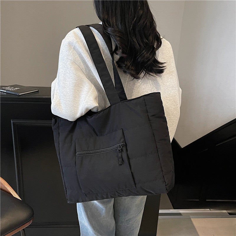 Large Capacity Female Solid Color Single-shoulder Bag