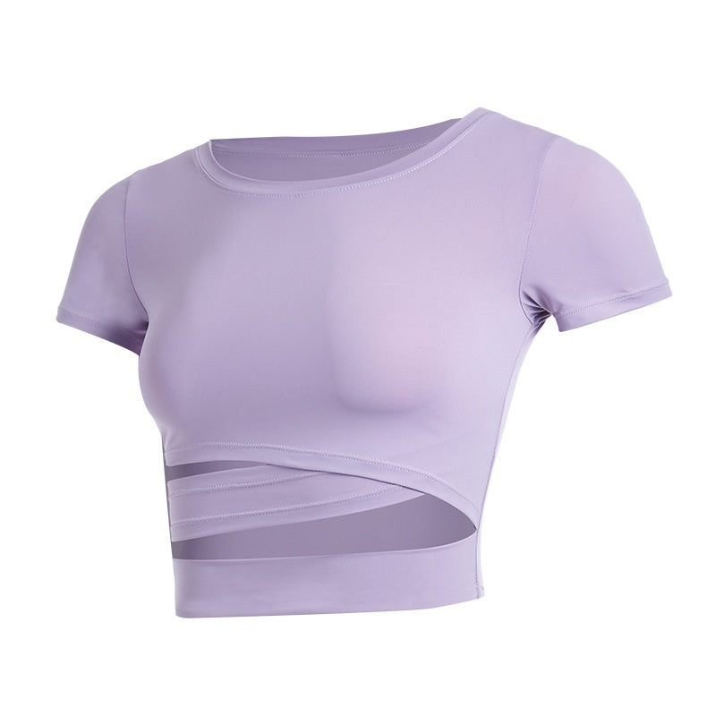 Sports Running Fitness Wear Ice-cool Quick-dry Breathable Top For Women