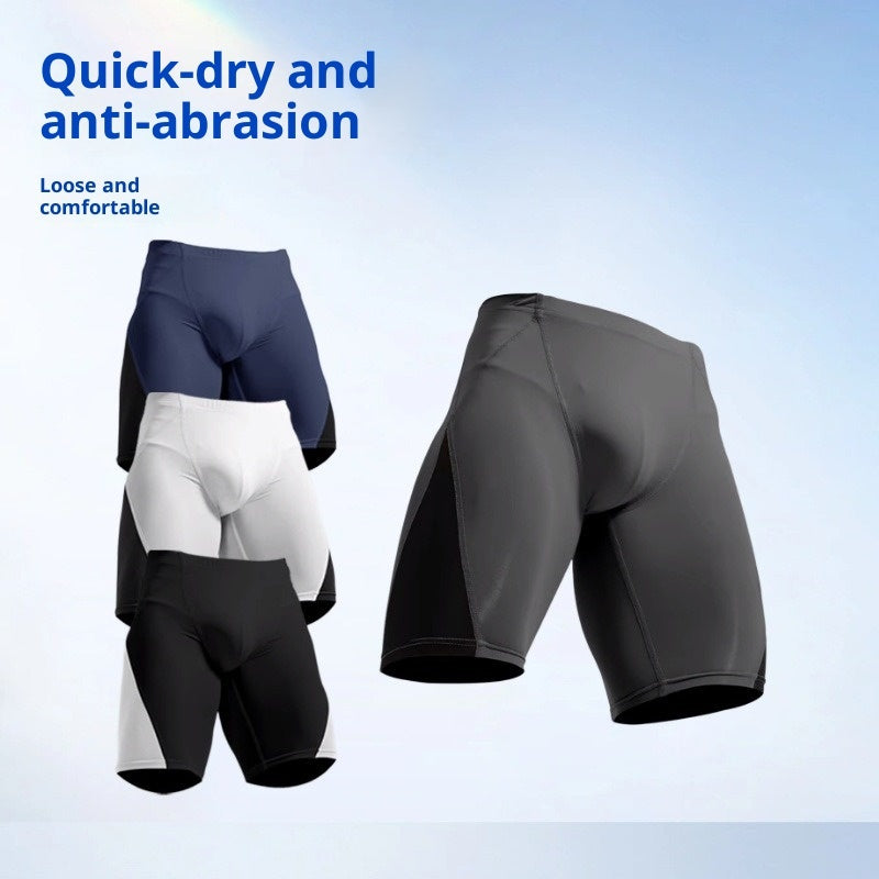 Men's High Elastic Quick-Dry Anti-Chafing Shorts For Fitness Running Training Tight Shorts