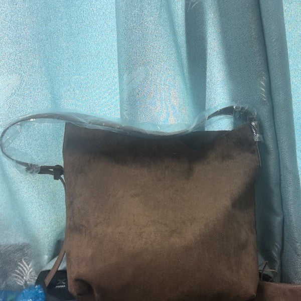 Women's Casual Suede Portable Bucket Bag