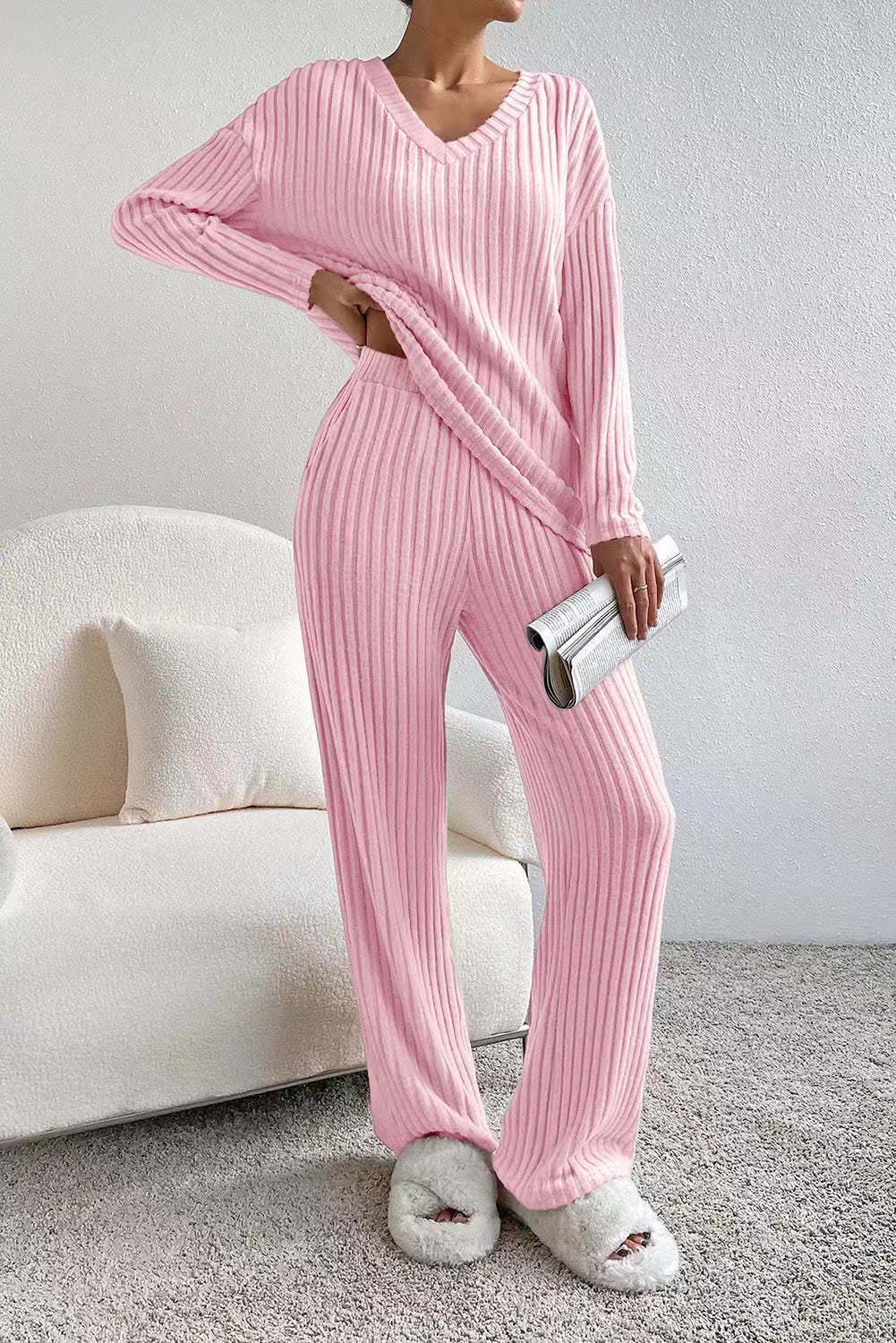 Women's Straight-leg Pants Elegant Loose Suit