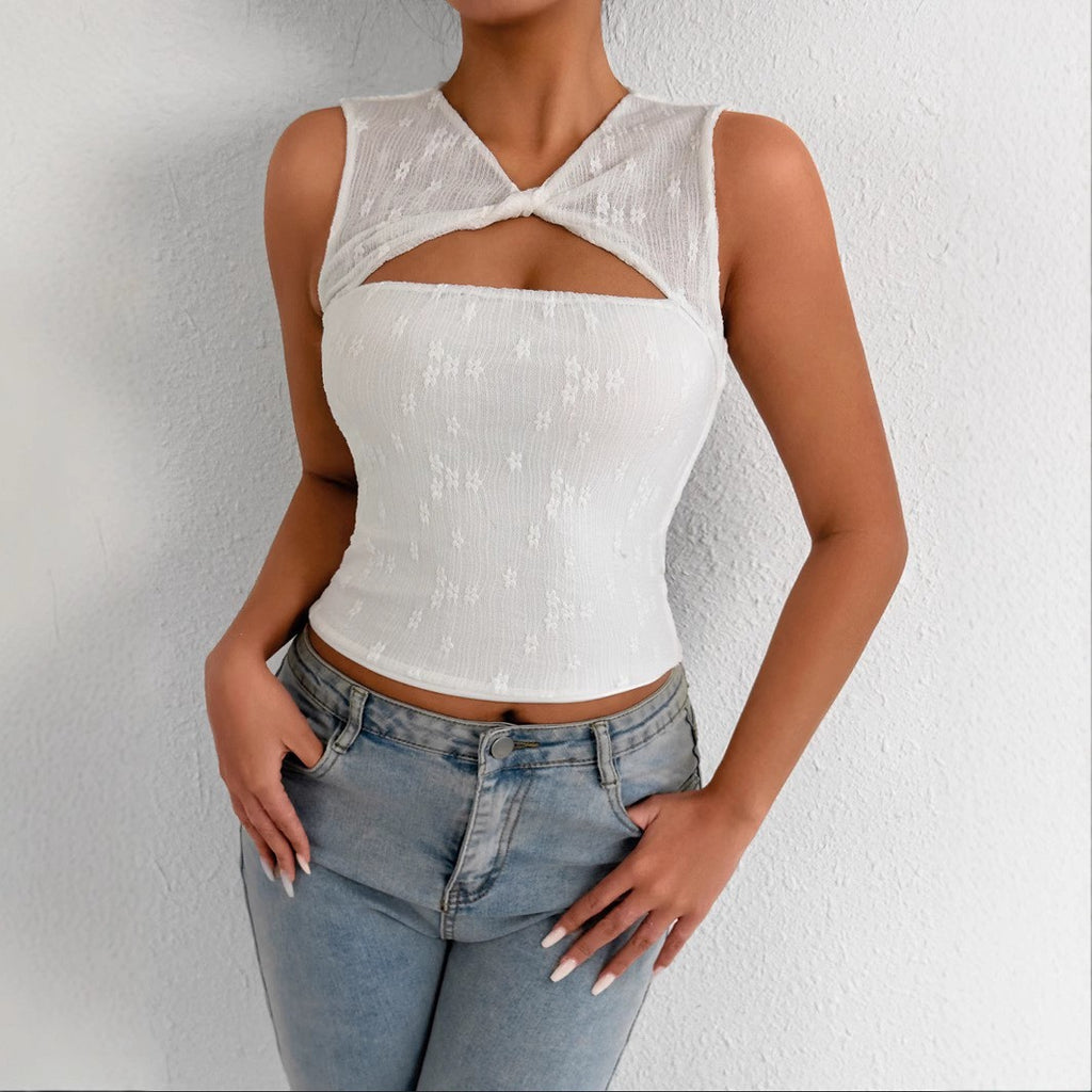 Fashion Lace Women's Sexy Slim-fitting Layering Top