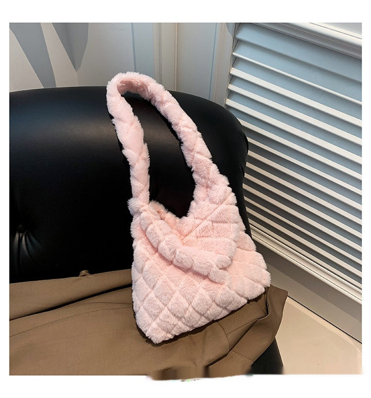 Love Fashion Casual Fluffy Shoulder Bag