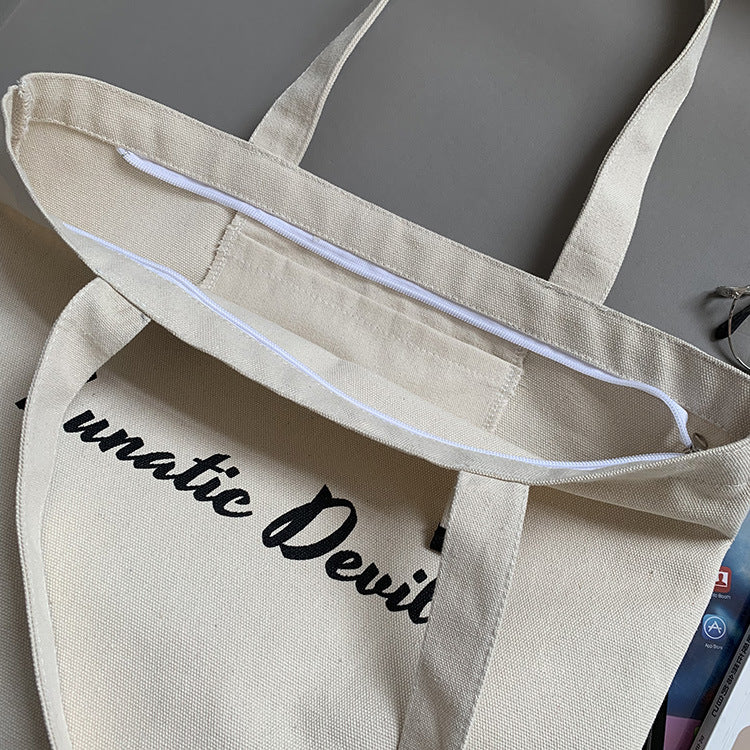 Simple Canvas Bag Shoulder For Female Students