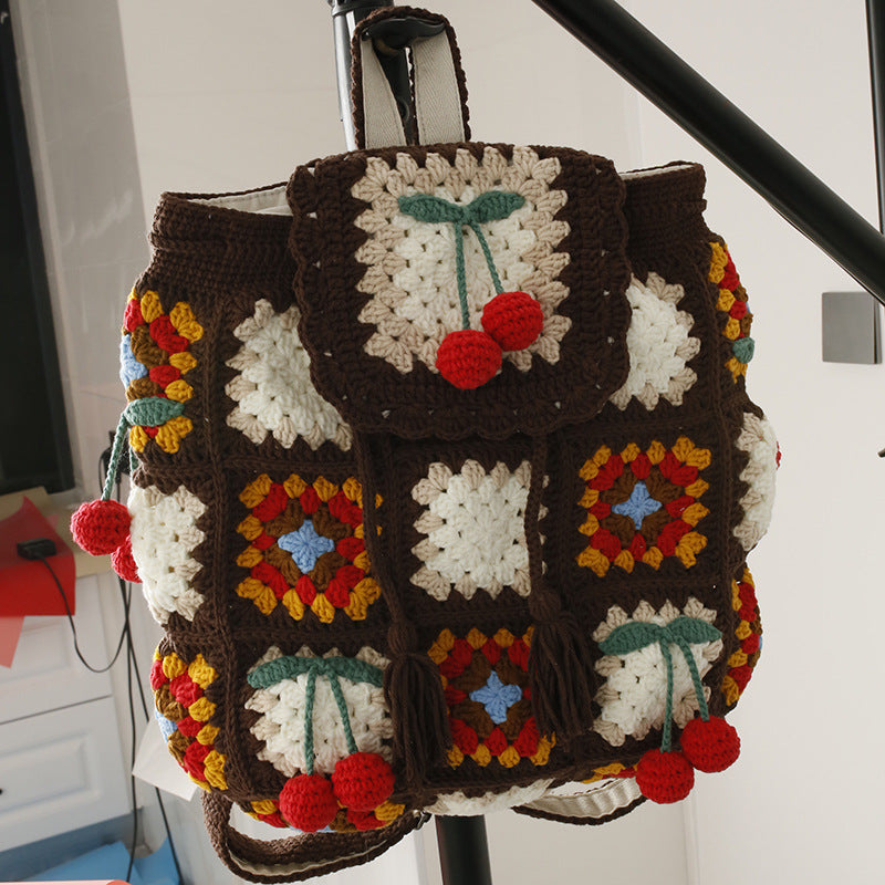 Handmade Wool Crocheted Ladies Shoulder Bag