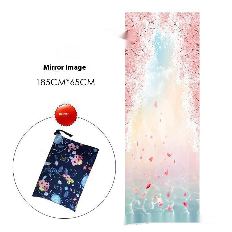 Sweat-absorbent Portable Printed Yoga Mat
