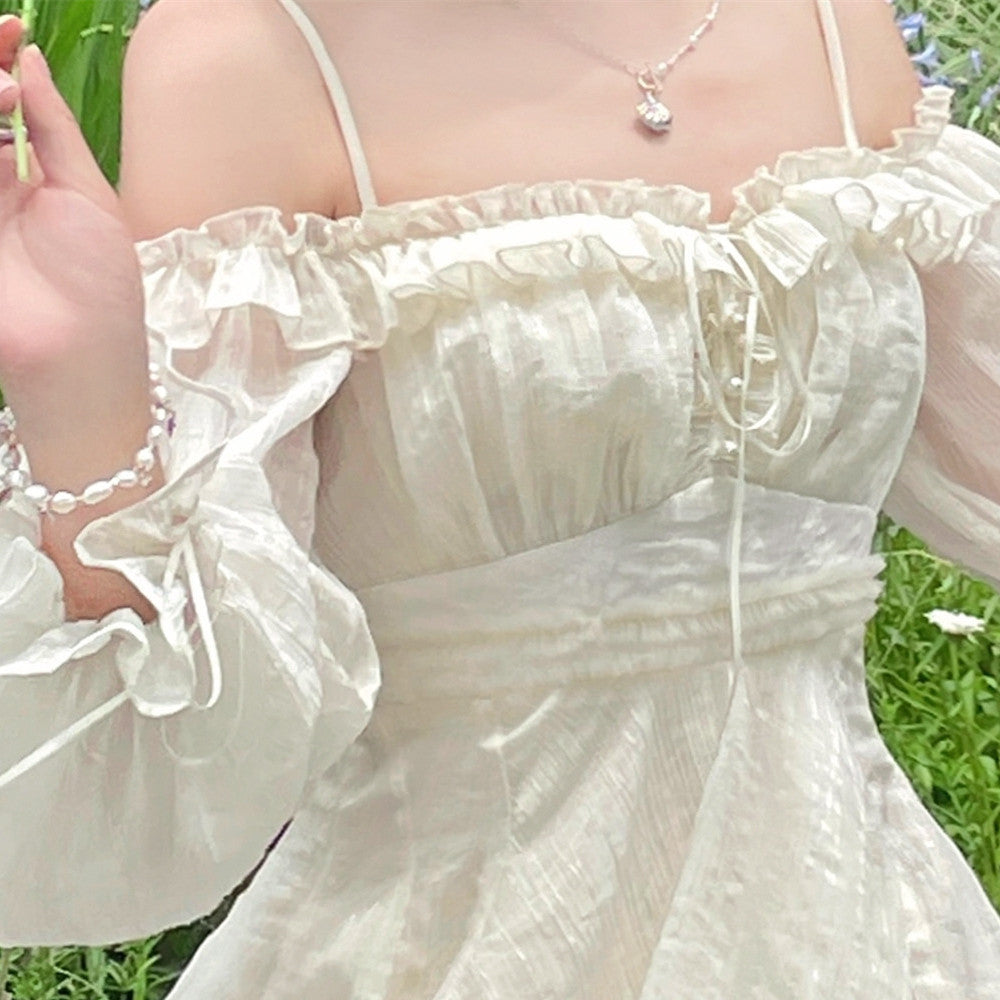 Vintage High Waist Suspended Dress