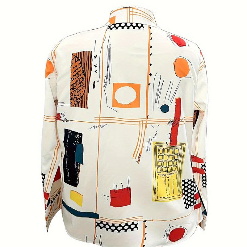 Casual And Versatile Fashionable Women's Long-sleeve Button-up Shirt