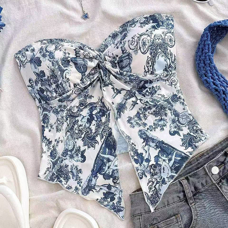 Sexy Hot Girl Beach Tube Holiday Sleeveless Top