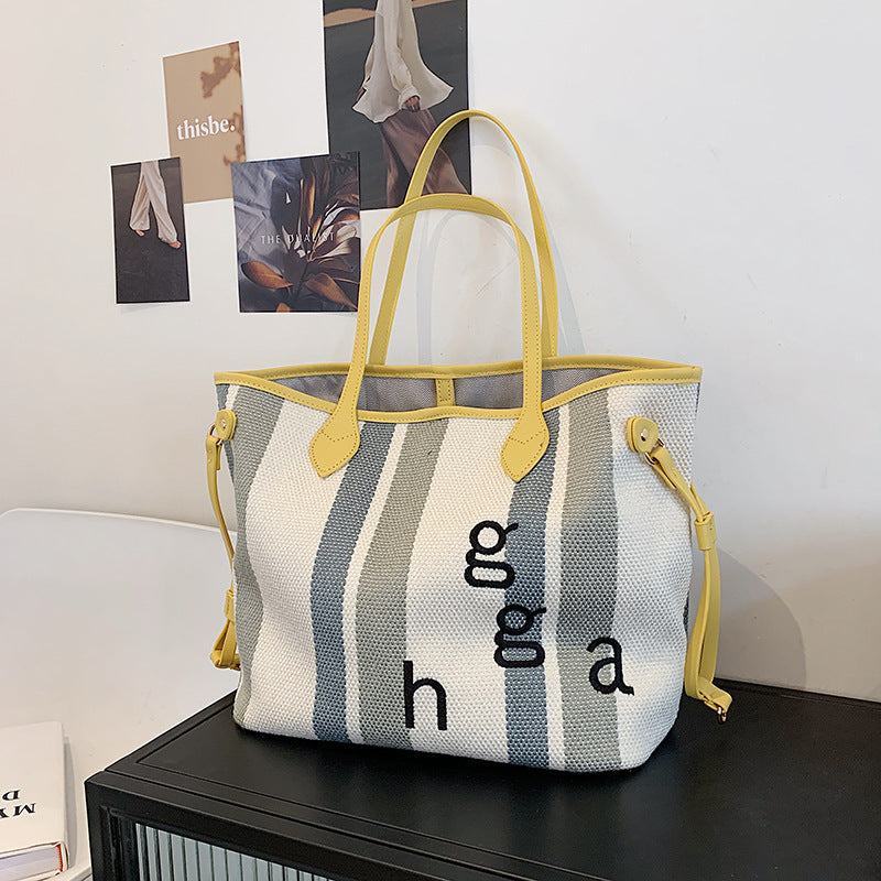 Canvas Bag Simple And Versatile Shoulder Tote Bag