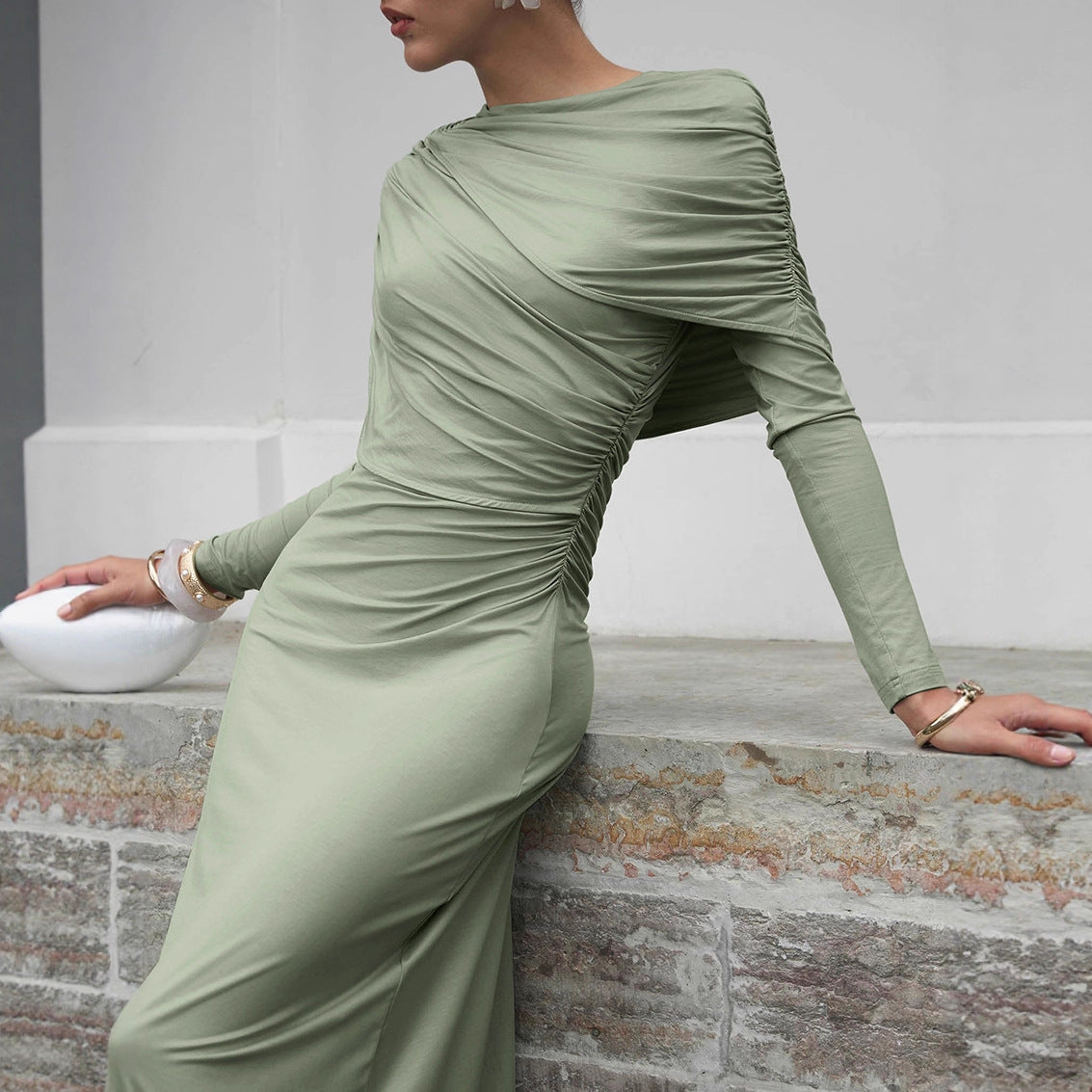 Fashionable, Elegant, Long-sleeved Slim Dress For Women