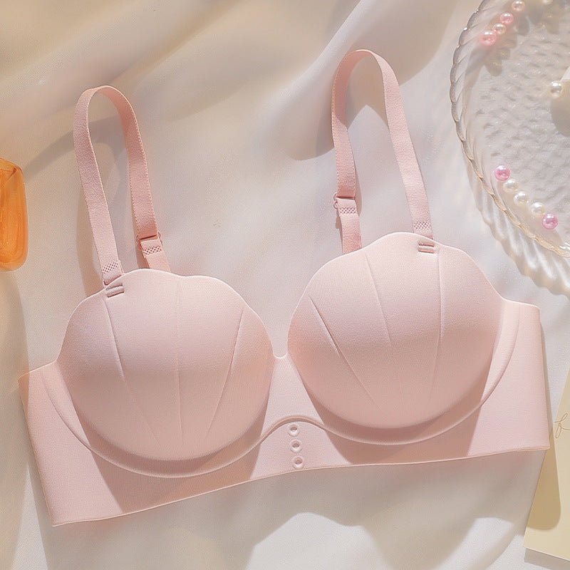 Glossy Shell Palm Cup Seamless Underwear For Women