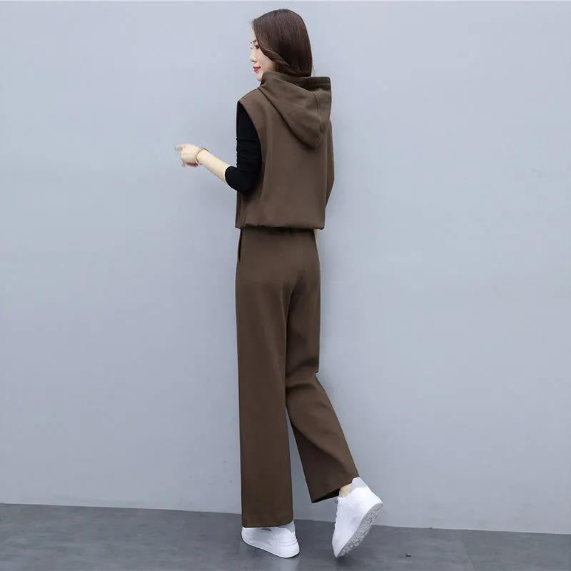 Elegant Youth-enhancing Figure-flattering Wide-leg Pantsnew Casual Chic And Fashionable Suit