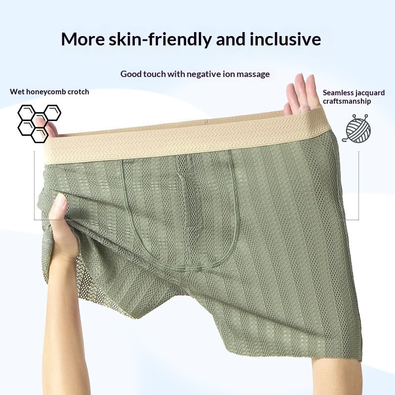 Nylon And Ice Silk Men's Boxer Briefs