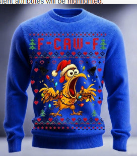 New 3D Printed Unisex Christmas Eve Round Neck Printed Sweatshirt