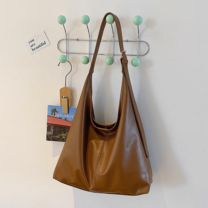 Retro Textured Shoulder Bag For Women