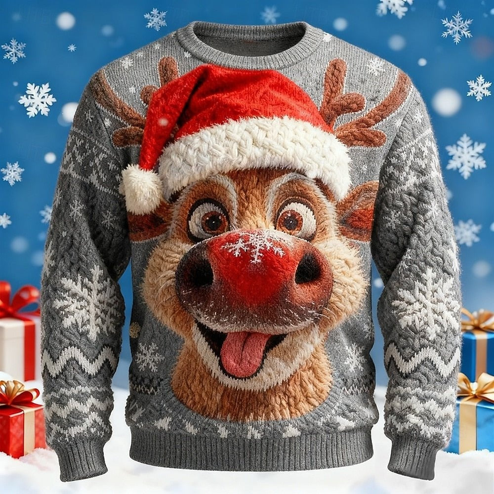 New 3D Printed Unisex Christmas Eve Round Neck Printed Sweatshirt
