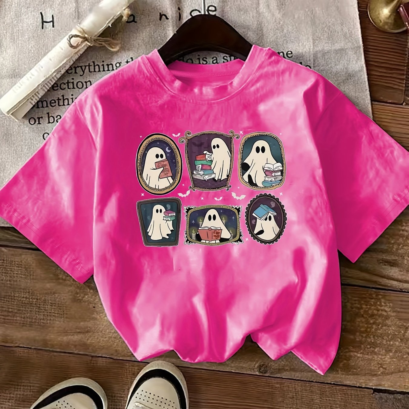 Letter Print Short-sleeve Casual Short Sleeve Round Neck Women's Clothing