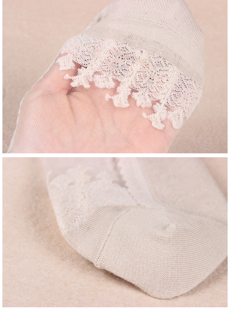 Women's Invisible Lace Women Silicone Anti-slip Socks