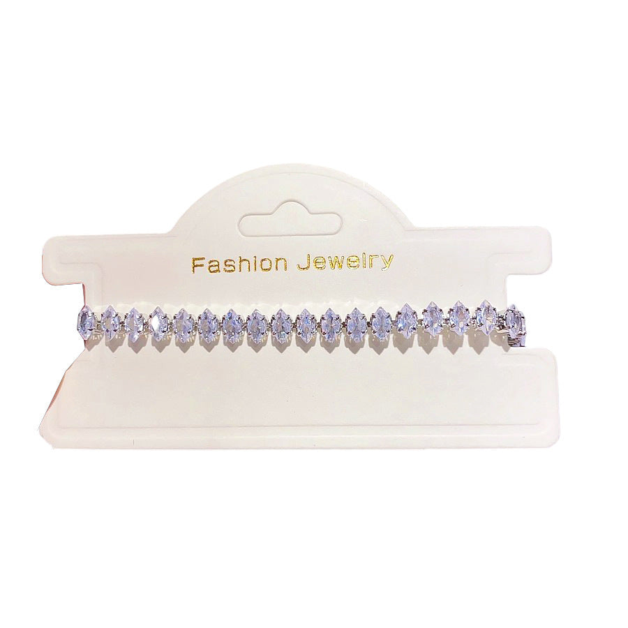 Zircon Oval Clasp Bracelet Light Luxury Women