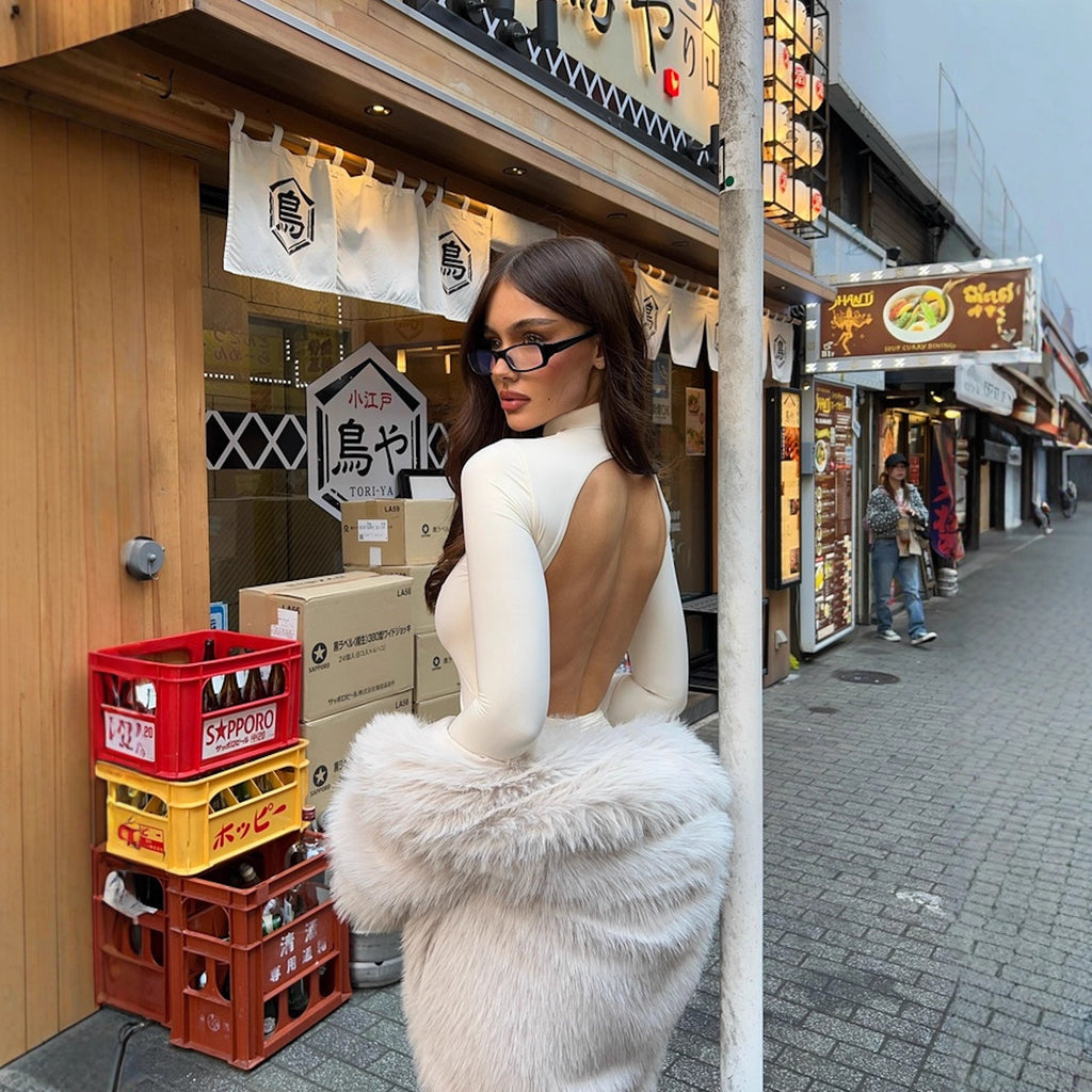 Elegant Womens Short Skirt Figure-hugging Dress