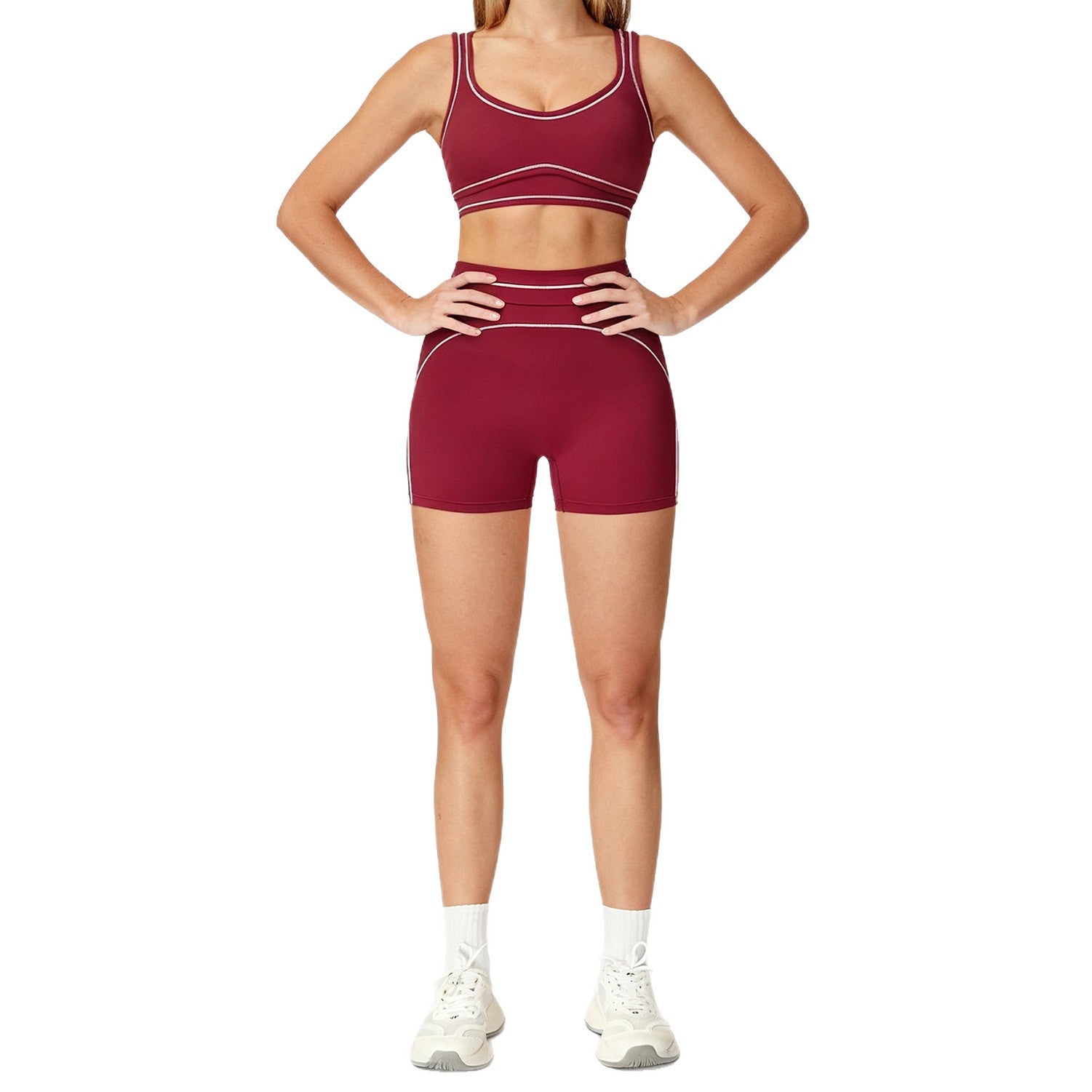 Yoga Shorts Outdoor Running And Fitness Outfit Set