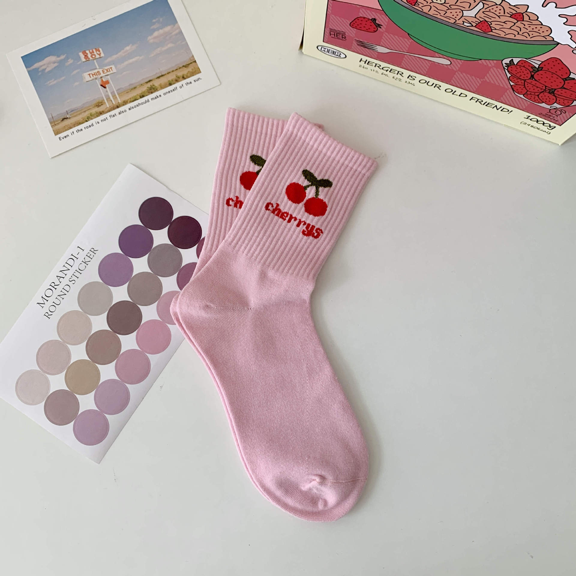 Flower Women Socks Fashion Cute Sweet Harajuku