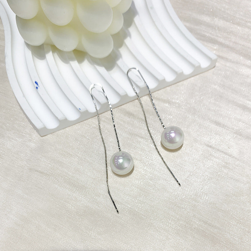 Fashionable Long Tassel Pearl Ear Line