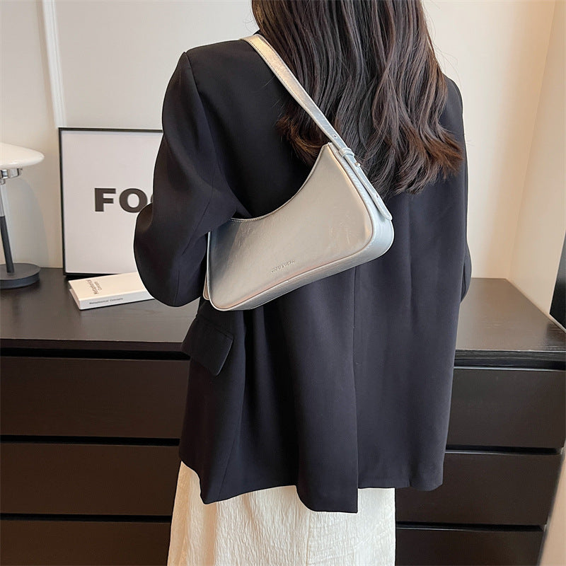 Lady's Solid Color Small Square Handbag