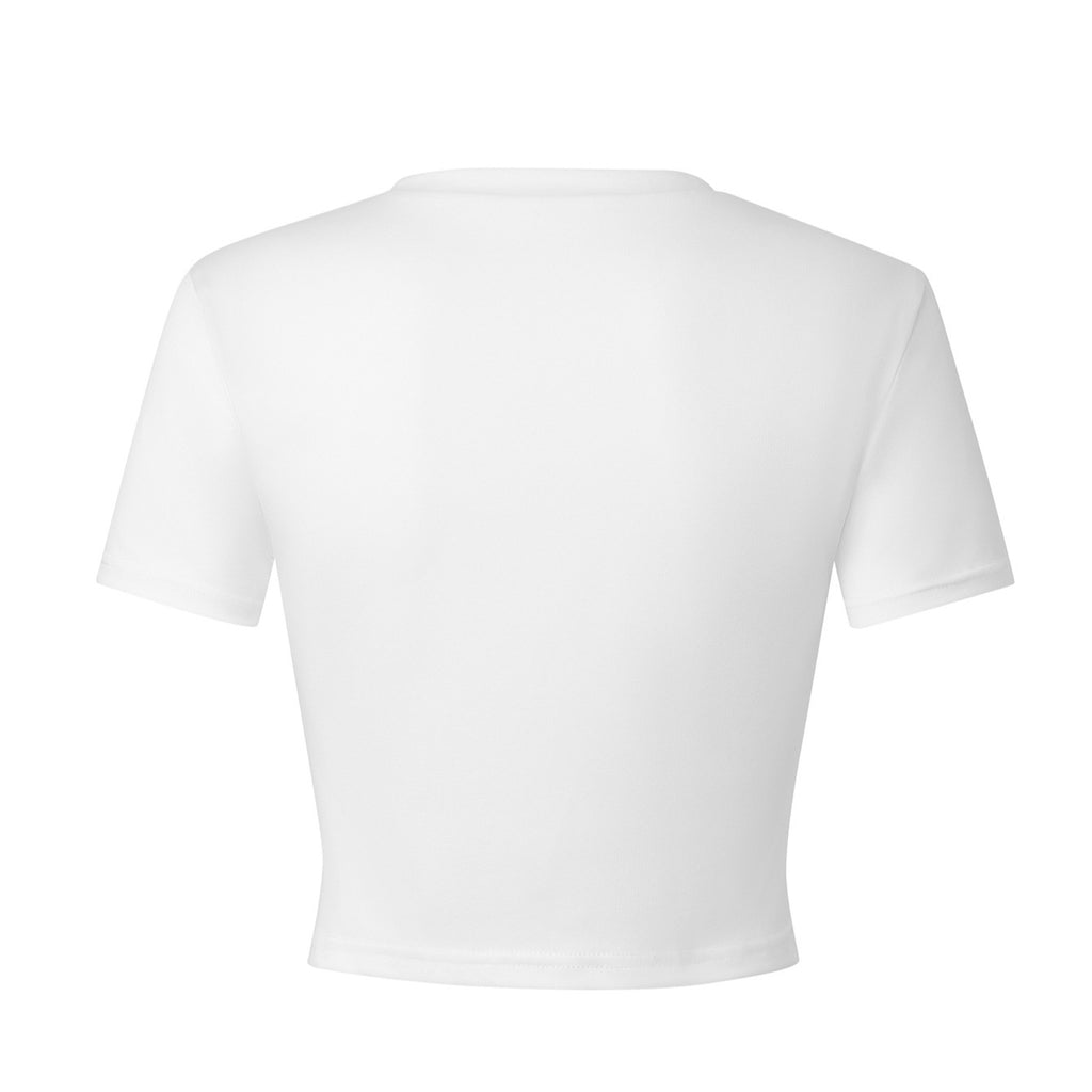 Street Vibe Figure-hugging Top With A Unique English Letter Print Cropped Length