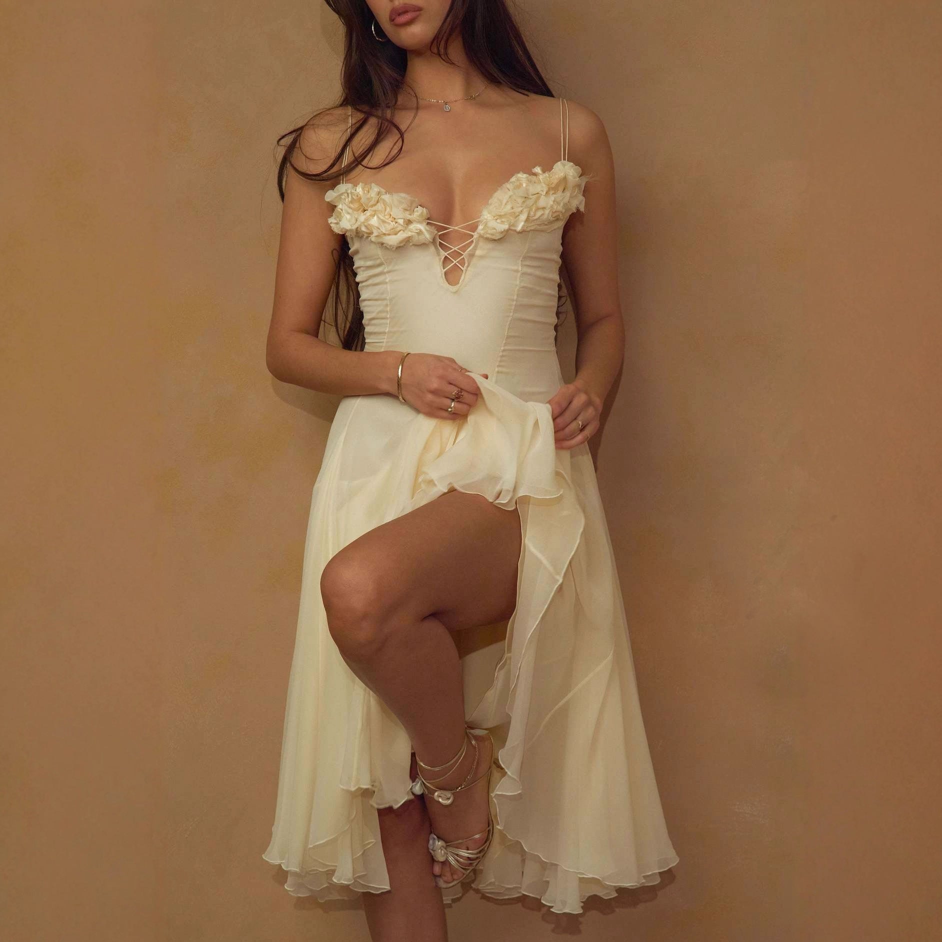 Women's Solid Color Loose And Versatile Camisole Dress