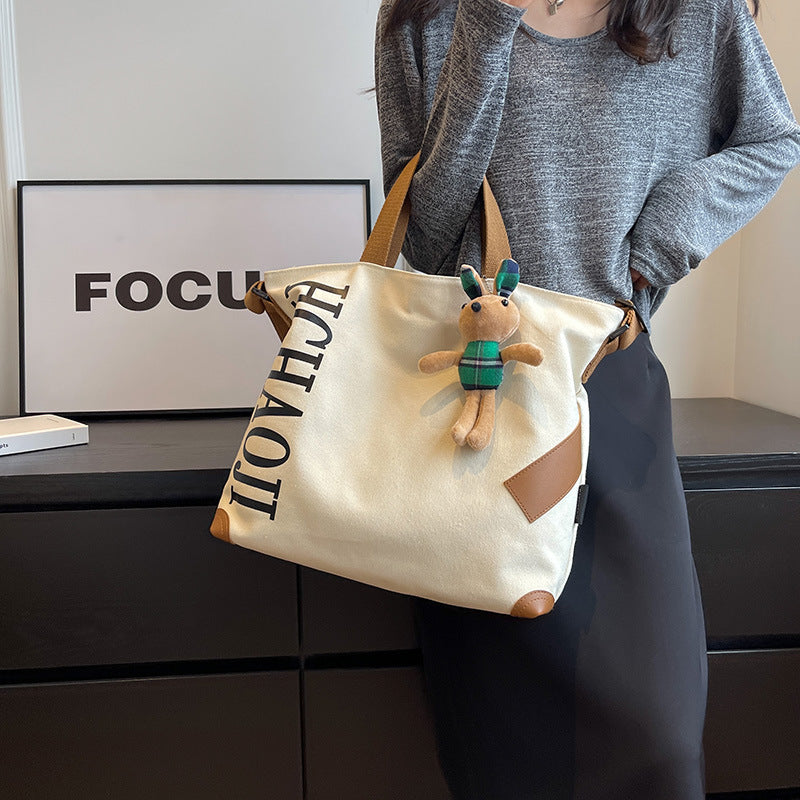 Women's Casual Large-capacity Canvas Shoulder Messenger Bag