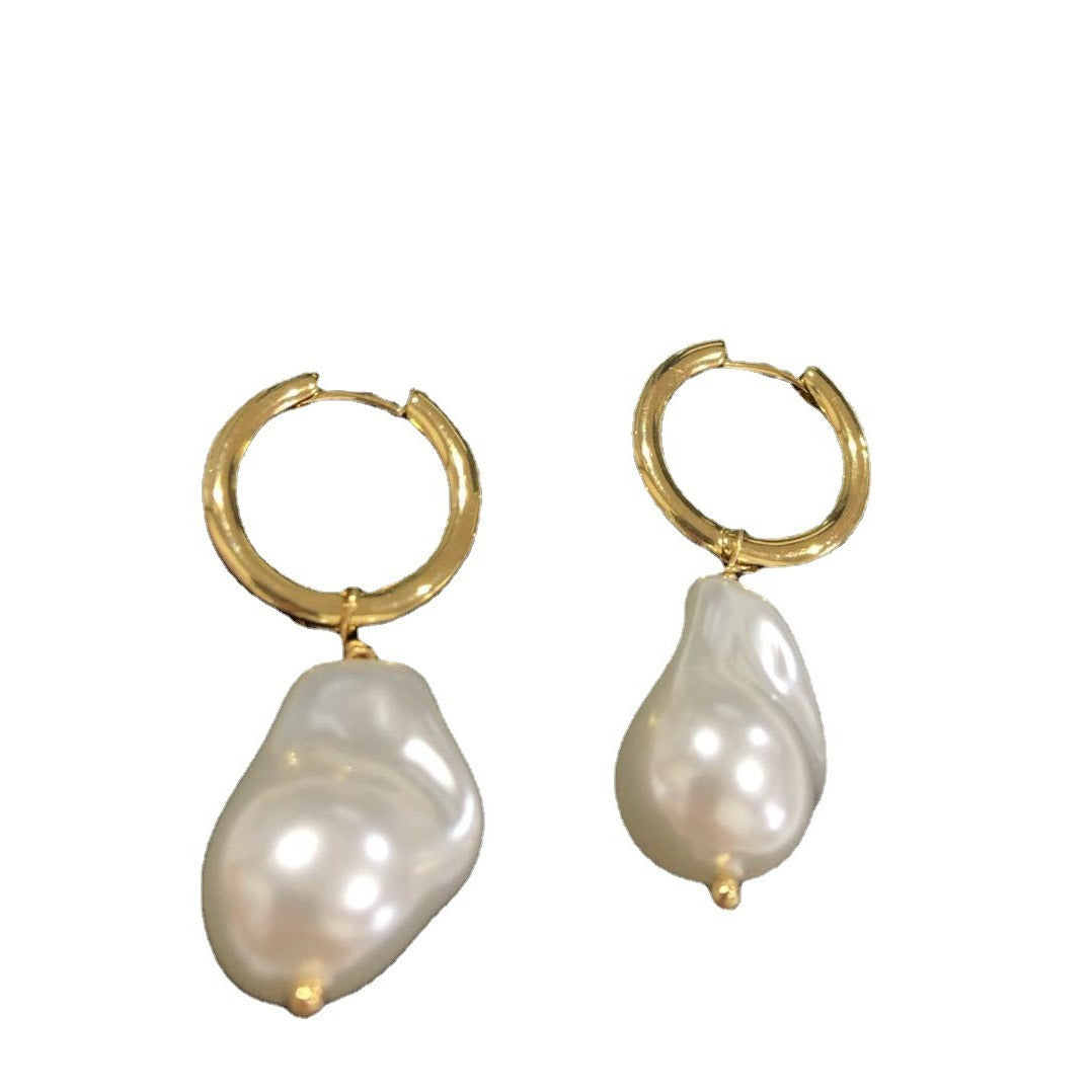 Niche-design Multi-functional Natural Pearl Women's Earrings