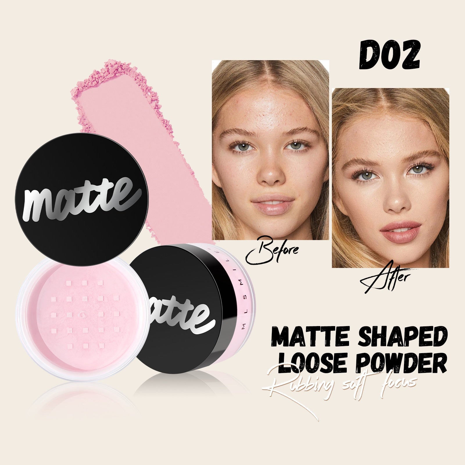 Light Fog Concealer Powder Delicate Waterproof Sweat-proof Long Lasting Oil